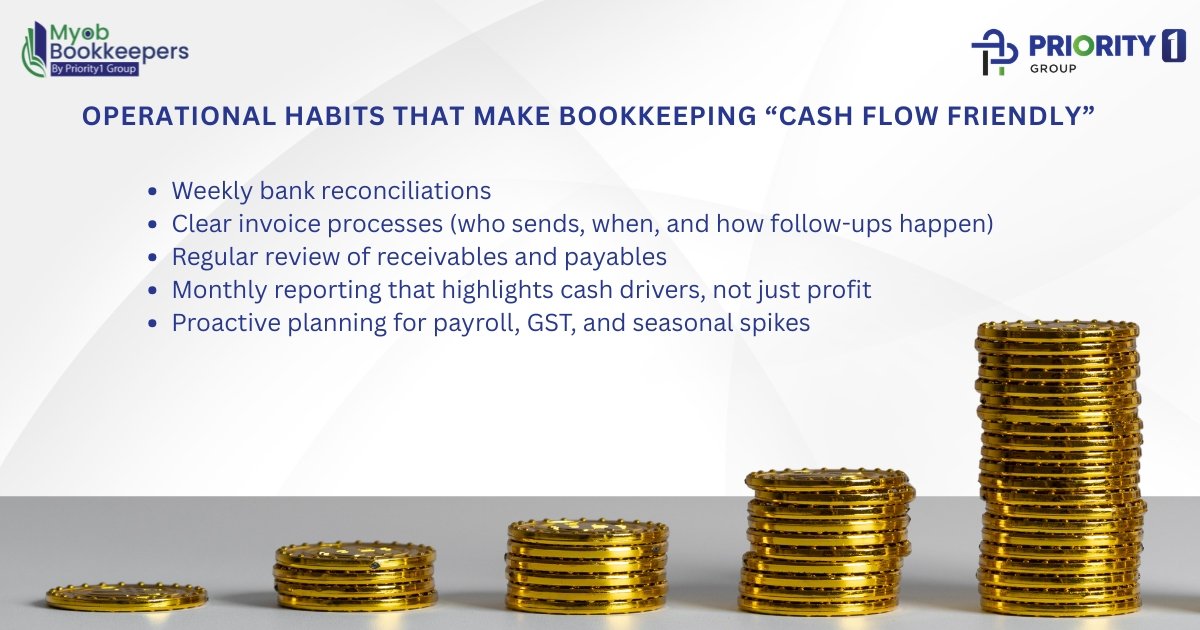 How Proper Bookkeeping Improves Cash Flow for Australian Businesses 2 operational habits that make bookkeeping cash flow friendly